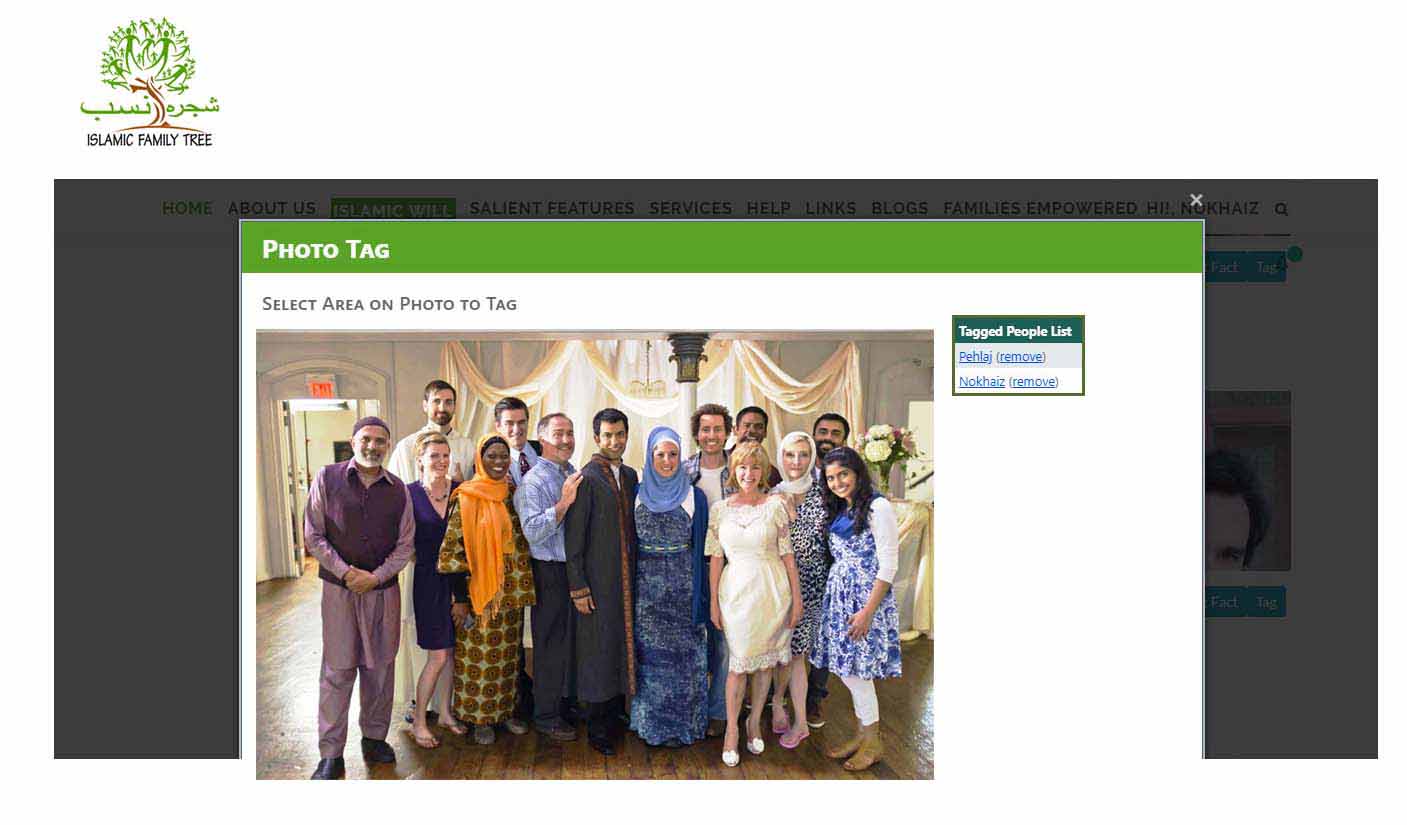 Tag & Identify Individuals In Group Photos | islamic family tree